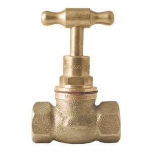Kinetic 15mm Brass Female T-Head Stop Cock