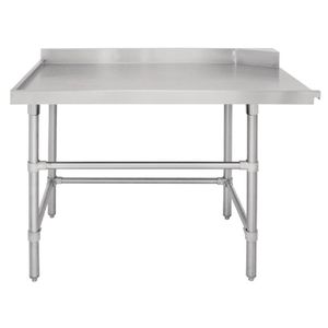 Vogue Dishwasher Outlet Table Left Hand Stainless Steel 1200 X 700 X 960mm