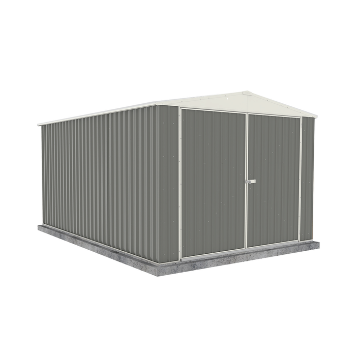 Absco Sheds 3.0 x 4.48 x 2.3m Woodland Grey Highlander Three Door Garden Shed