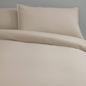 Canningvale Single Cozi Cotton Quilt Cover w/ Pillowcase Bedding Set Natural