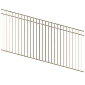 ProtectorAl 1201 - 2400 x 1200mm Paperbark Raked Up to 15º DTR All Up Pool Fence Panel