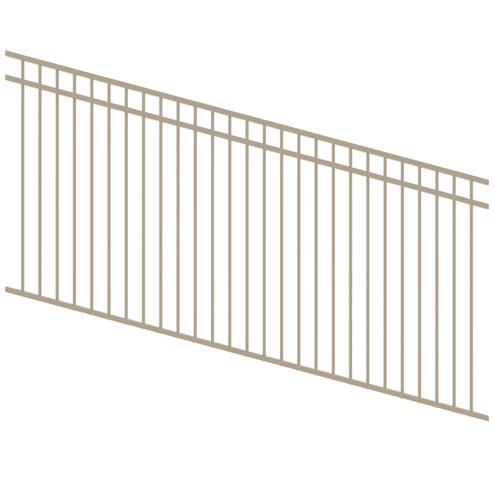 ProtectorAl 1201 - 2400 x 1200mm Paperbark Raked Up to 15º DTR All Up Pool Fence Panel