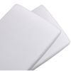 2PK Living Textiles Cotton Jersey Bassinet Fitted Sheet - White