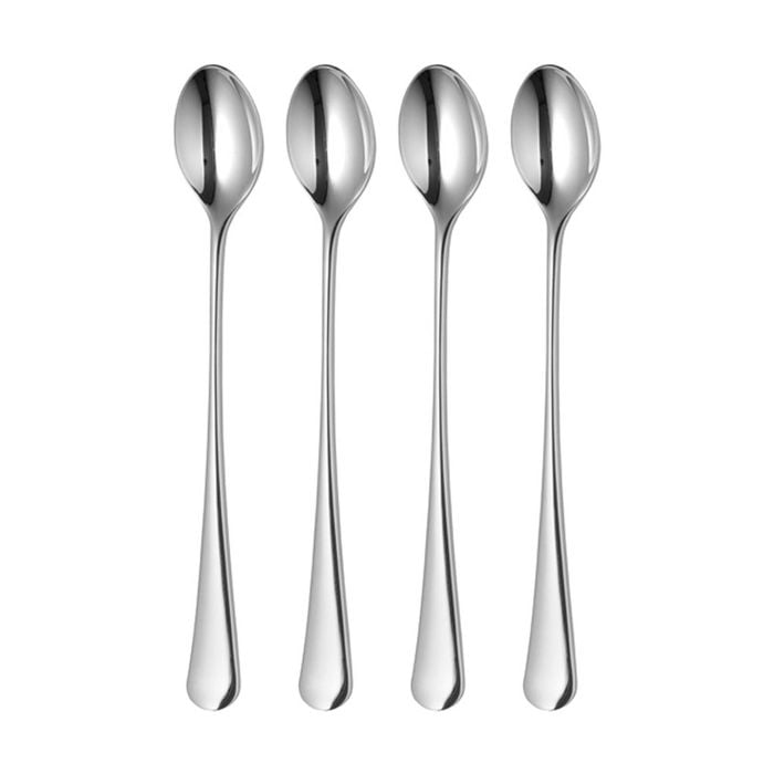4x Robert Welch Radford Utensils Collection Long Handled Spoon - Stainless Steel