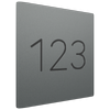 ProtectorAl 280mm x 280mm Light Charcoal Custom House Sign ACM Engraved