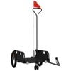 vidaXL Bike Trailer Pet Stroller Bicycle Wagon Cart Black Oxford Fabric and Iron