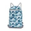 Skog A Kust Waves Gymsak Drawstring Gym Bag With Removable Waterproof Dry Ipx6