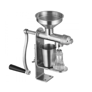 Provecta Manual Oil Press Machine Stainless Steel Oil Extractor Hot Press for Peanuts Sesame Seeds Almonds Kitchen Use AU