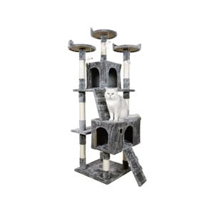 Furtastic 170cm Cat Tree Scratching Post - Silver Grey