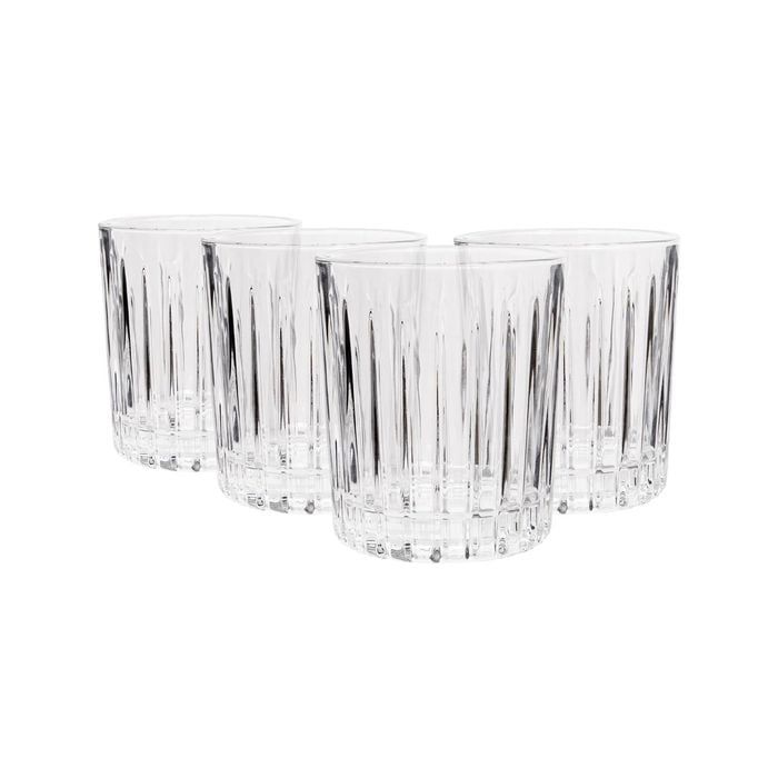 Fluted Whisky Glasses - 310ml - Pack of 4