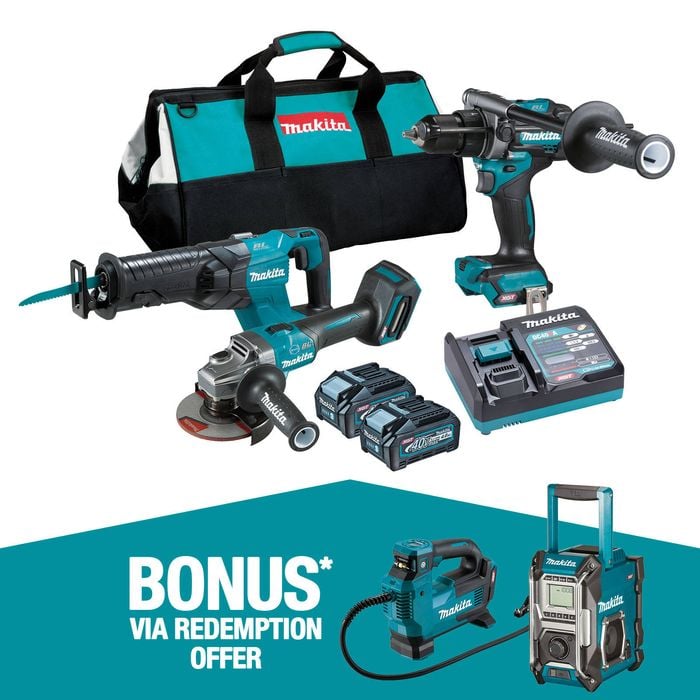 Combo Kit 40 Volt Makita Kit Makita 40V Piece Max Brushless Combo
