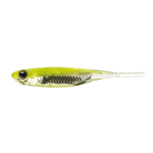 Fish Arrow Flash J 1" SW Soft Plastic Ajing Fishing Lure 102 Chartruse / Silver