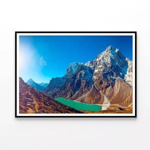 Mountains on the Way in Nepal  Print 100% Australian Made 120x90cm  (Poster)