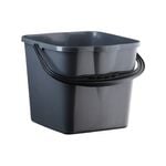 IP Plastics 12L Charcoal Square Bucket
