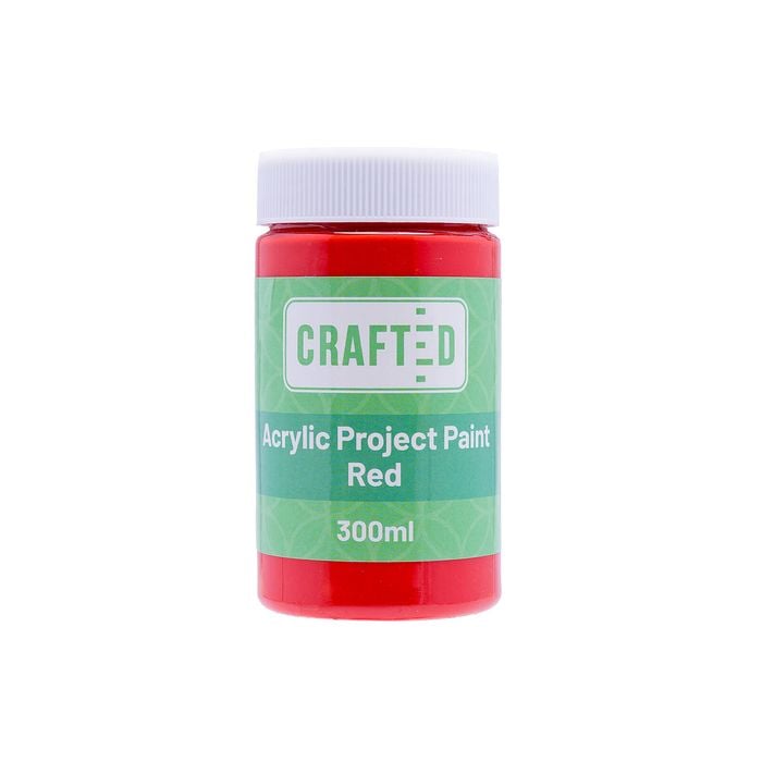 Crafted 300ml Red Project Paint