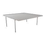 Absco Structures 5.5 x 5.5 x 2.37m Zincalume Double Skillion Carport