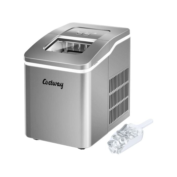 Costway Portable Ice Maker 12kg/Day Ice Cube Black