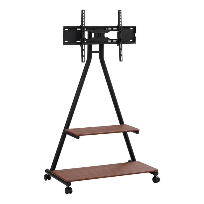 Artiss Mobile Tv Stand Rolling Cart Wheels 32-75" Heavy Duty 133kg Mount Bracket