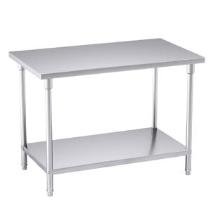 Soga 120x70x85cm Stainless Steel Prep Bench