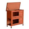 YES4PETS Large Double Storey Rabbit Hutch Guinea Pig Ferret Cage Brown 915 X 450 X 908MM