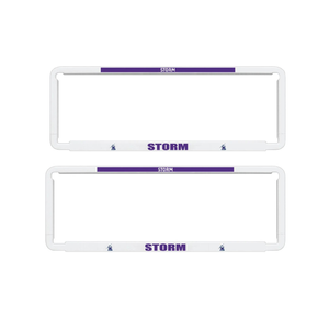 2x OFFICIAL NRL Melbourne Storm Car Number Plate Frame Cover Surround