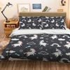 3D Rainbow Unicorn 067 Bedding Set Pillowcases Quilt Duvet Cover Set Queen King