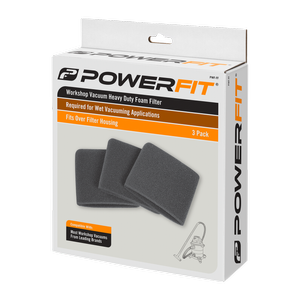 PowerFit Heavy Duty Foam Filter - 3 Pack