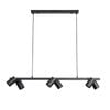 Oriel Lighting Bridge 6lt Spot Pendant Light Black