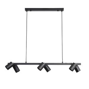 Oriel Lighting Bridge 6lt Spot Pendant Light Black