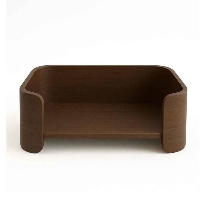 Paws and Willow Small Espresso Oasis Wooden Dog Bed