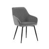 Modern Furniture HAKON Dining Chair 84x59cm -  Grey & Black