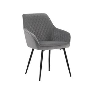 Modern Furniture HAKON Dining Chair 84x59cm -  Grey & Black