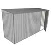 Build-A-Shed 1.2 x 4.5 x 2.0m Skillion Single Hinged Side Door Shed - Zinc