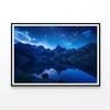Mountain Lake and Starry  Print 100% Australian Made 90x60cm  (Poster)