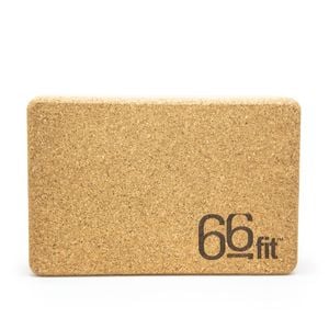 66fit Cork Yoga Block With Antimicrobial And Non-slip