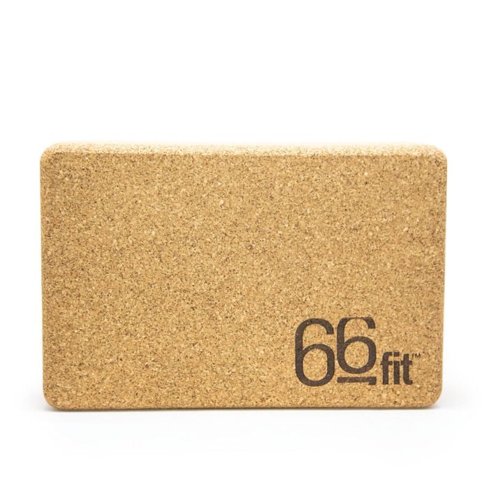 66fit Cork Yoga Block With Antimicrobial And Non-slip