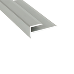 Hanwood 5mm x 3.3m Silver Plank Stair Nose