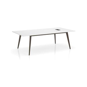 Esma 2.4m Meeting Table White and Grey