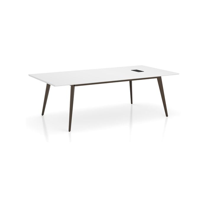 Esma 2.4m Meeting Table White and Grey