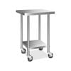 Cefito 610x610mm Stainless Steel Kitchen Bench with 4 Wheels