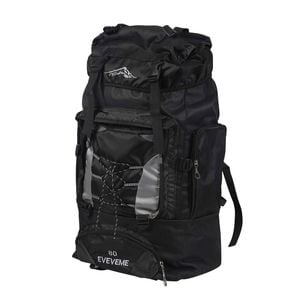 Slimbridge 80L Waterproof Military Nylon Backpack Outdoor Black