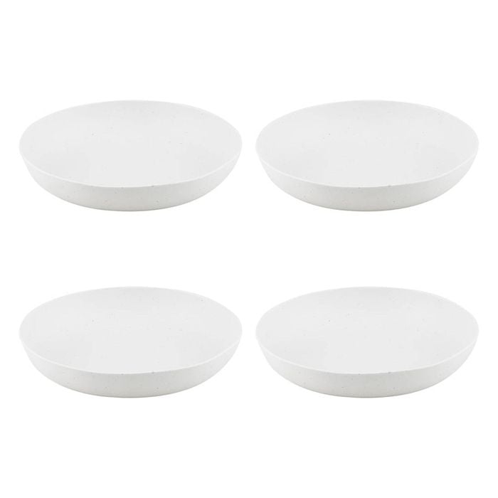 Ladelle Flinders Set of 4 Small Shallow Bowls - White