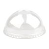 Biopak Pet Clear Dome Lid For 90mm Paper Cups 390-650ml 12-22oz 1000 Pack