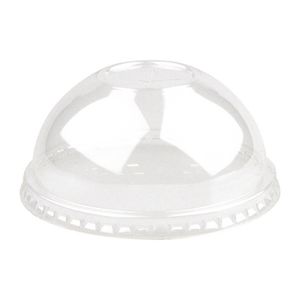 Biopak Pet Clear Dome Lid For 90mm Paper Cups 390-650ml 12-22oz 1000 Pack