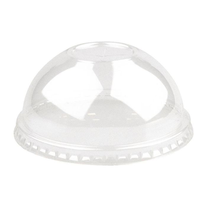 Biopak Pet Clear Dome Lid For 90mm Paper Cups 390-650ml 12-22oz 1000 Pack