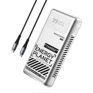 MOVE SPEED Laptop Power Bank 25000mAh 130W LED Display Type-C Charge - Silver