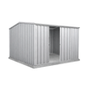 Absco Sheds 3.0 x 3.0 x 2.06m Zincalume Ezislider Double Sliding Door Garden Shed