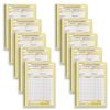 10pc Spirax 555 Invoice & Statement Spiral Notebook Writing Stationery 50-pages