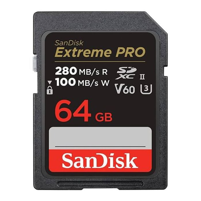 SanDisk Extreme Pro SDXC 64GB Memory Card [SDSDXEP-064G-GN4IN]