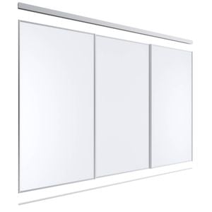 Lugna 2400 x 2701 - 3600mm Melamine Wardrobe 3 Door Package